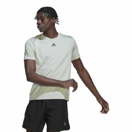 Camisola de Manga Curta Homem Adidas Hiit Verde Claro