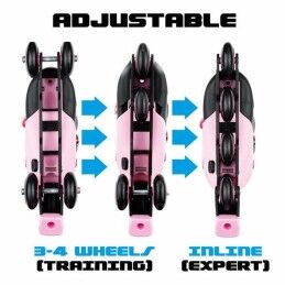 Moltó|Patins em Linha Moltó Cor de Rosa Ajustável 35-38
