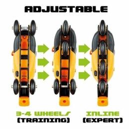 Moltó|Patins em Linha Moltó Laranja Ajustável 35-38