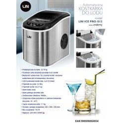 Lin|Máquina de Fazer Gelo Lin ICE PRO-S12 Prateado 112 W 2,2 L