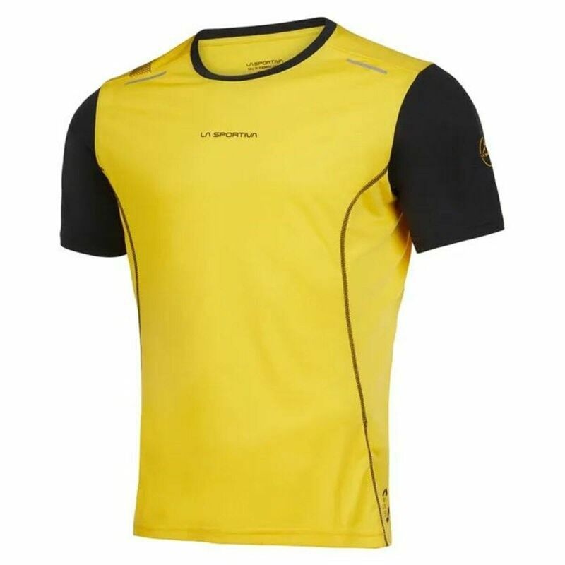La Sportiva|Camisola de Manga Curta Homem La Sportiva Tracer Amarelo Preto