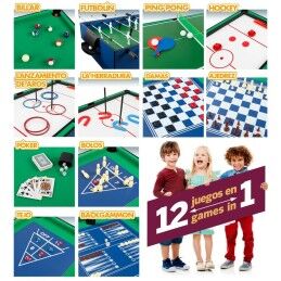 CB Games|Mesa Multijogos CB Games 107 x 83,5 x 61 cm 12 em 1