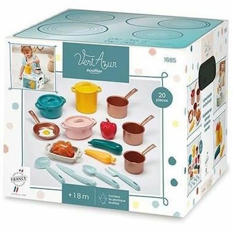 Ecoiffier|Conjunto de Louça Ecoiffier Brinquedo 20 Peças