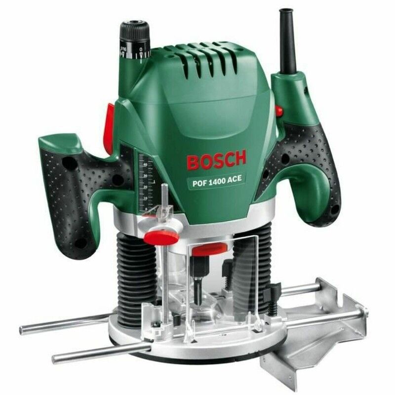 BOSCH|Broca de coroa/fresadora BOSCH POF 1400 AE + Zubehr BOSCH|Broca de coroa/fresadora BOSCH POF 1400 AE + Zubehr