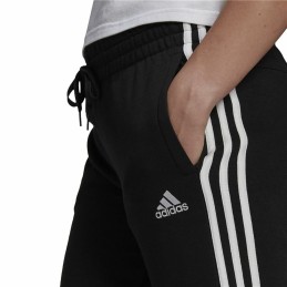 Calças Desportivas Adidas Essentials French Terry 3 Stripes Mulher Preto