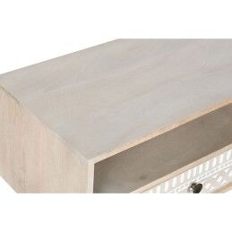DKD Home Decor|Móvel de TV DKD Home Decor Branco Natural Madeira de mangueira 130 x 40 x 45 cm