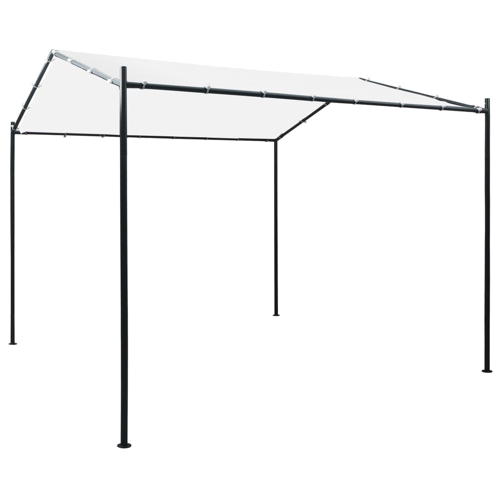 vidaXL Gazebo 3x3x2,6 m 180 g/m² branco