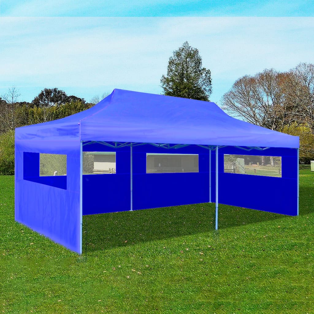 vidaXL Tenda pop-up dobrável 3 x 6 m azul