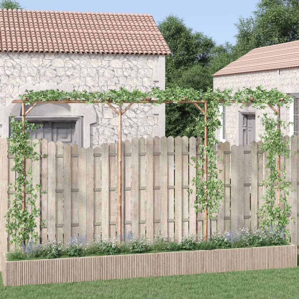 vidaXL Pérgola de bambu 385x40x205 cm