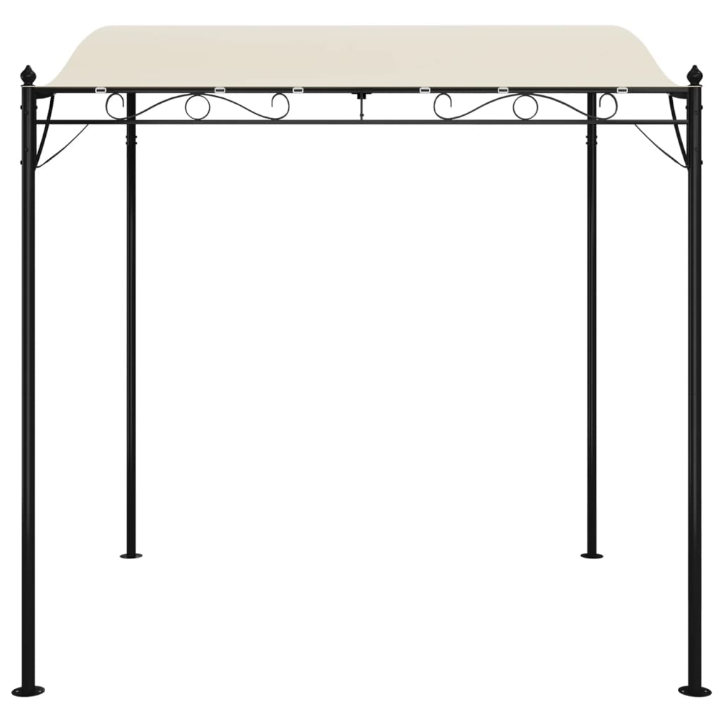 vidaXL Toldo 2x2,3 m 180 g/m² tecido e aço cor creme