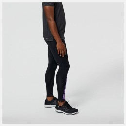 Leggings de Desporto Homem New Balance Impact Run AT Tight Preto