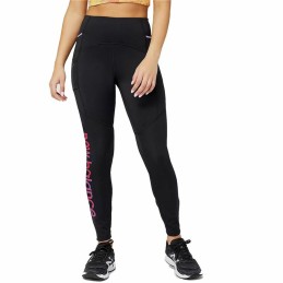 Leggings de Desporto de Mulher New Balance Impact Run AT Heat Tight Preto