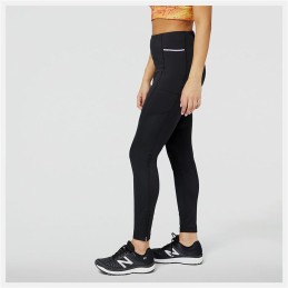 Leggings de Desporto de Mulher New Balance Impact Run AT Heat Tight Preto