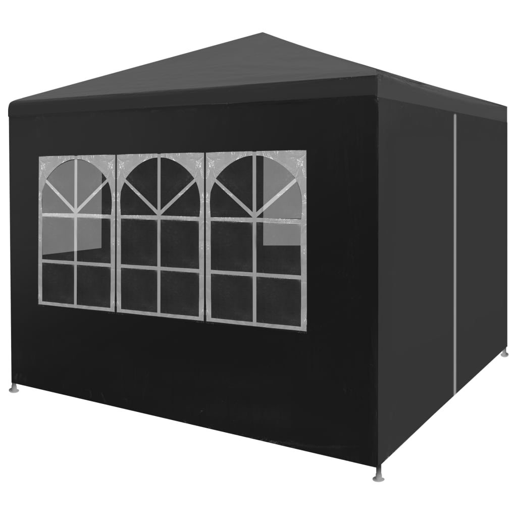 vidaXL Tenda para festas 3x3 m antracite