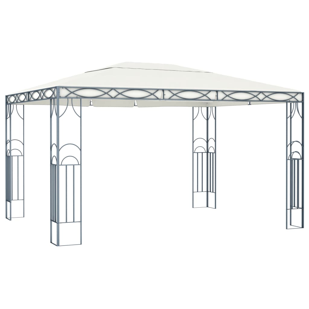 vidaXL Gazebo 400x300 cm cor creme