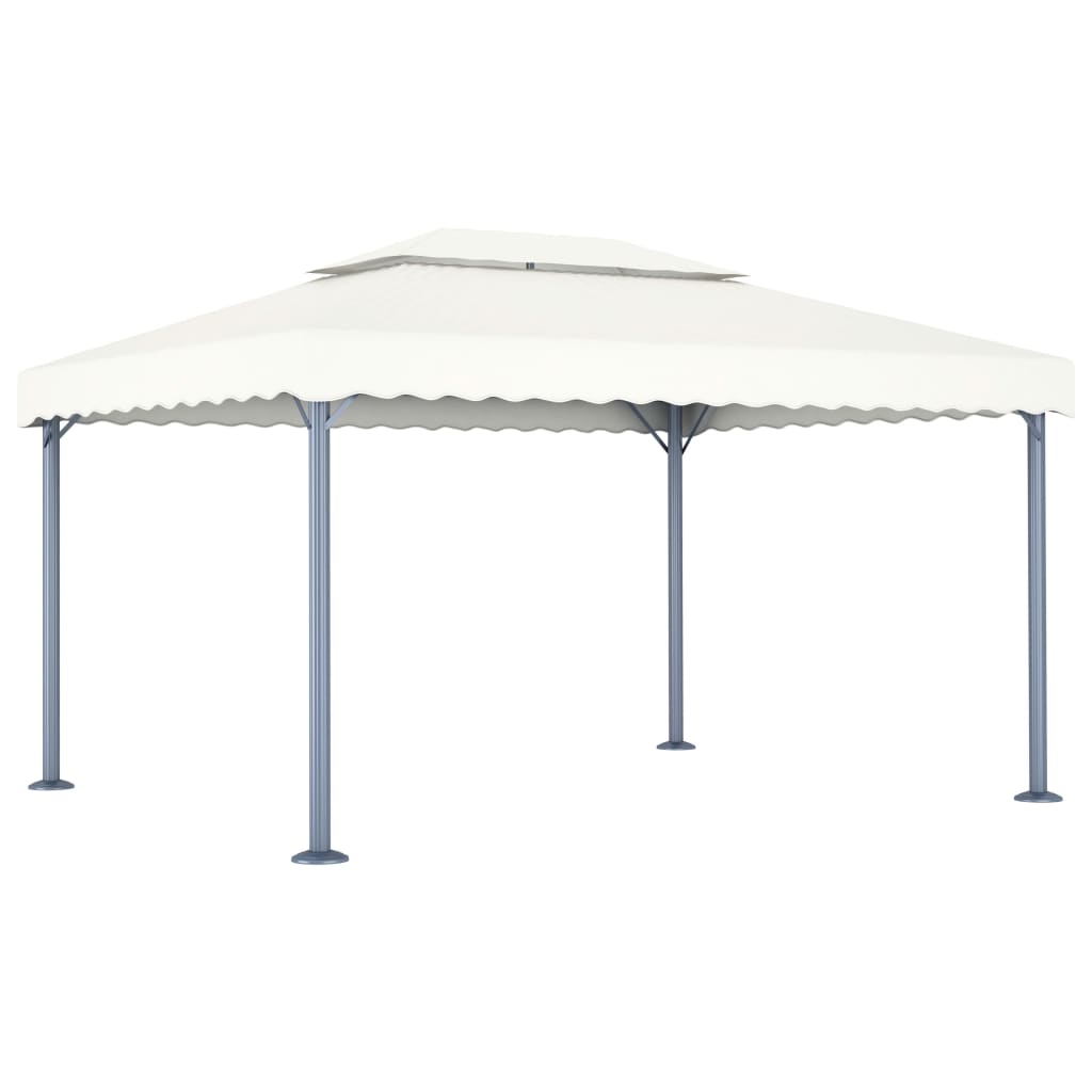 vidaXL Gazebo 400x300 cm alumínio creme