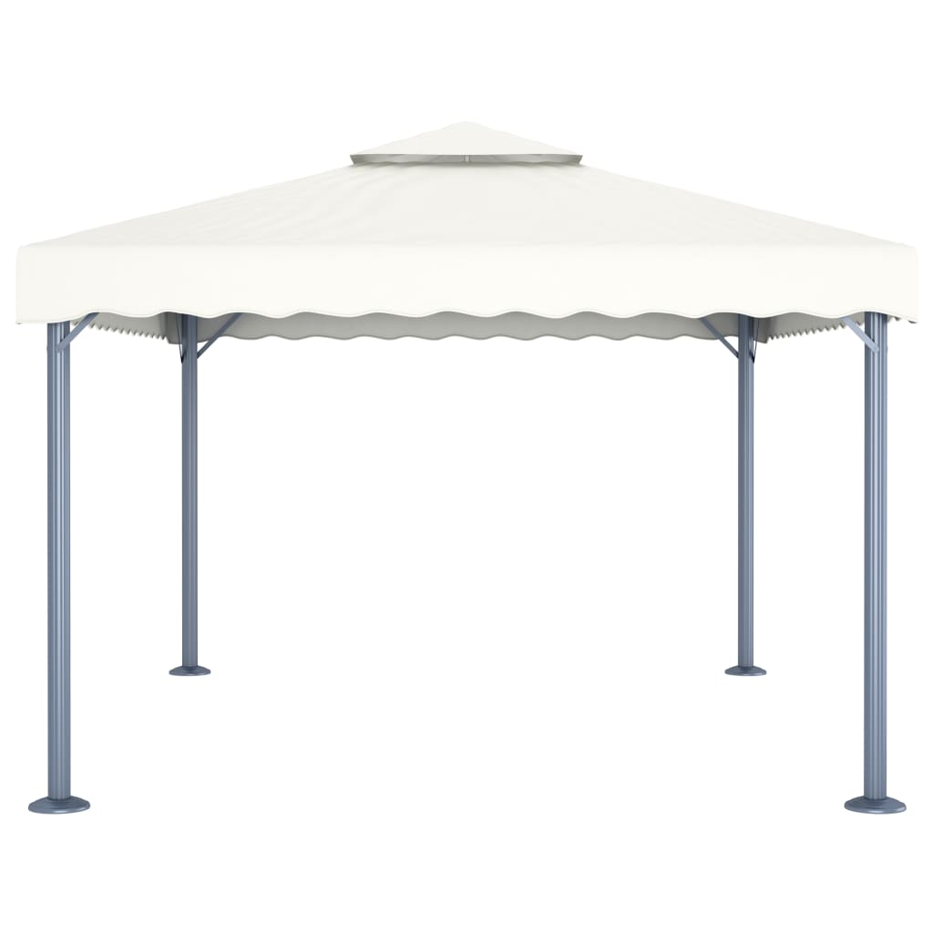 vidaXL Gazebo 400x300 cm alumínio creme