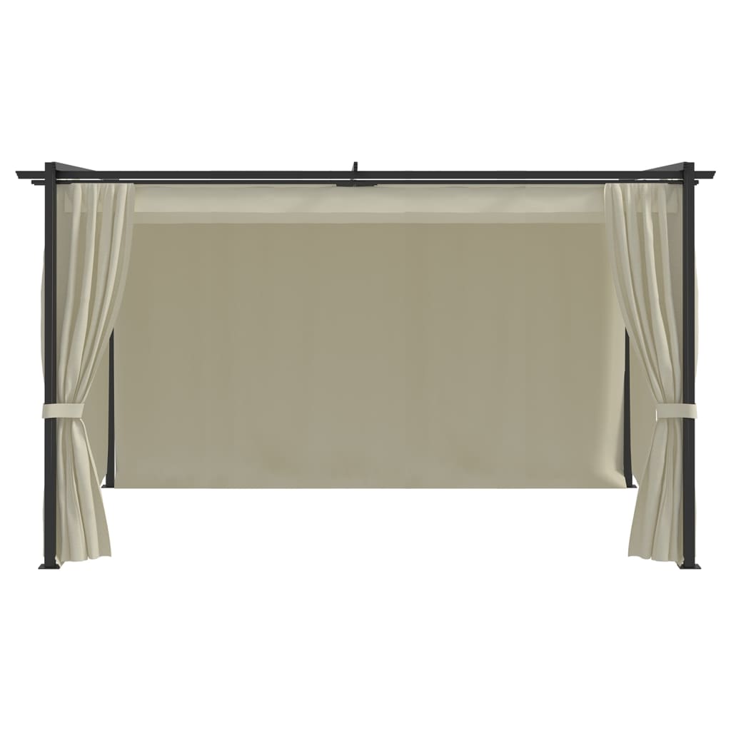 vidaXL Gazebo 4x3 m cor creme