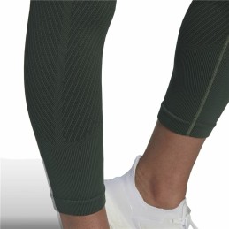 Leggings de Desporto de Mulher Adidas Aeroknit Branded 7/8 Tight Verde