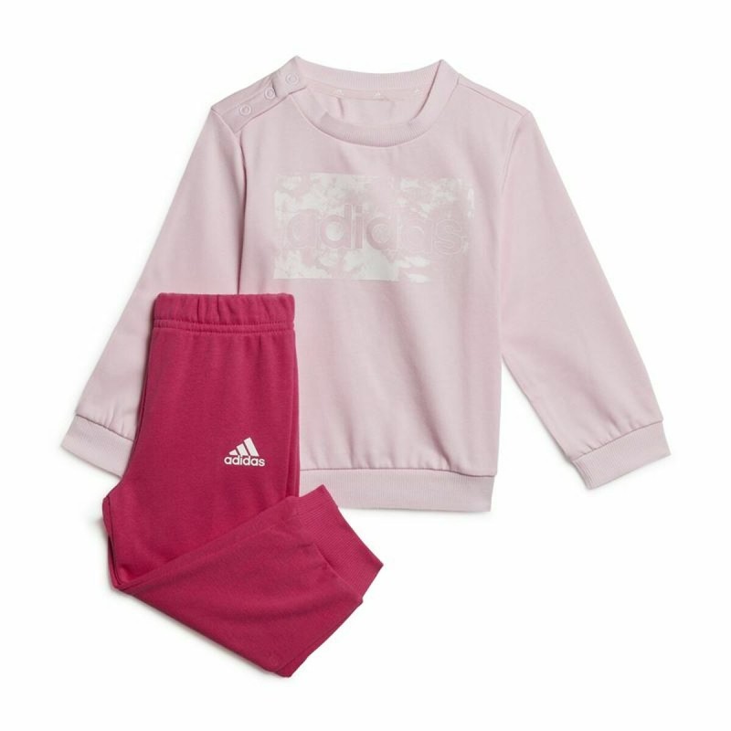 Conjunto Desportivo para Crianças Adidas Essentials Cor de Rosa