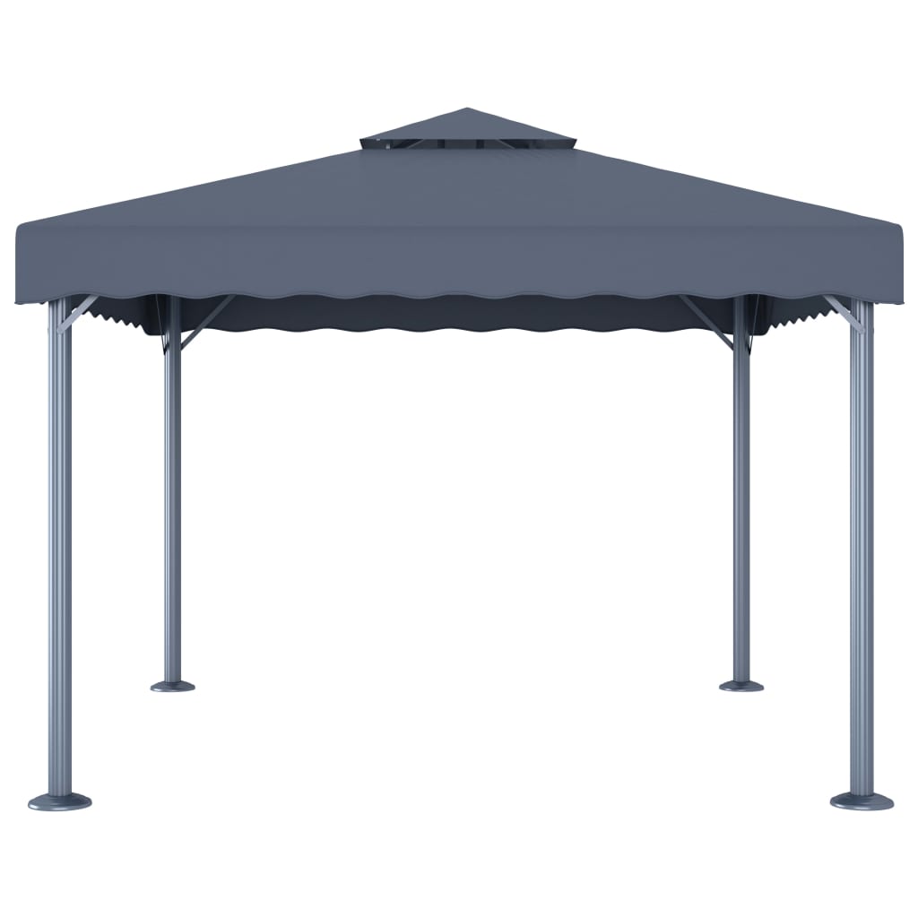 vidaXL Gazebo 300x300 cm alumínio antracite