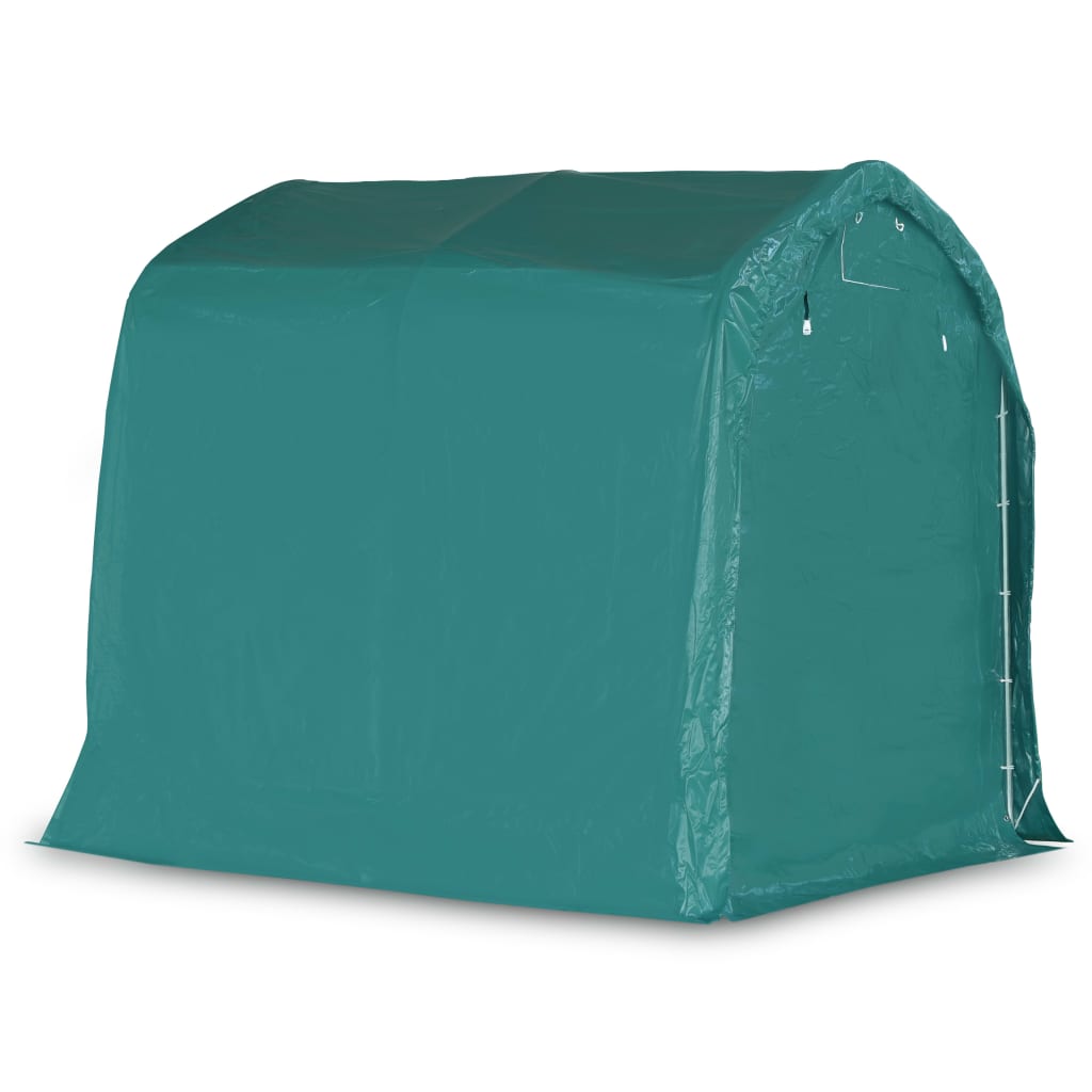 vidaXL Tenda de garagem em PVC 1,6x2,4 m verde