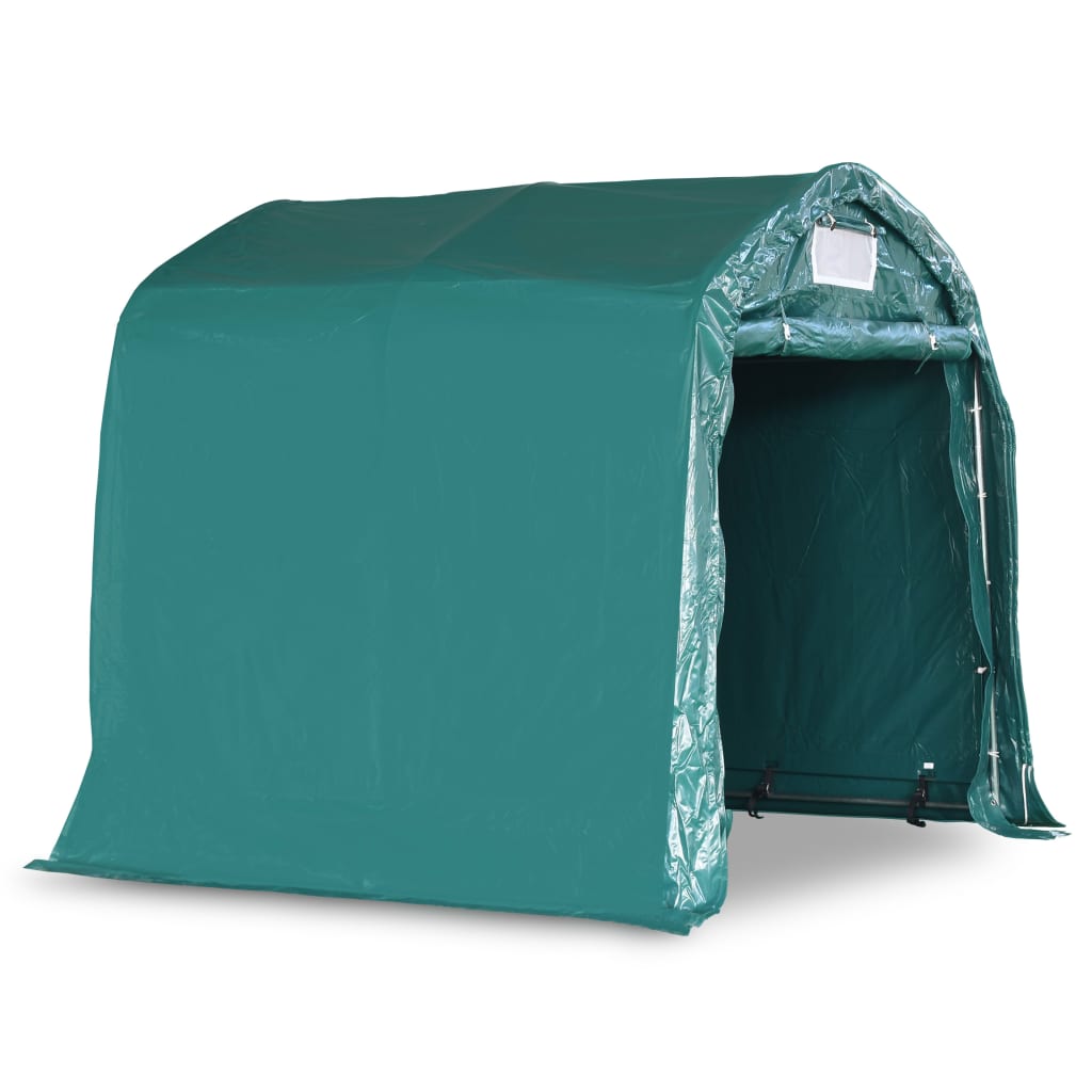 vidaXL Tenda de garagem em PVC 1,6x2,4 m verde