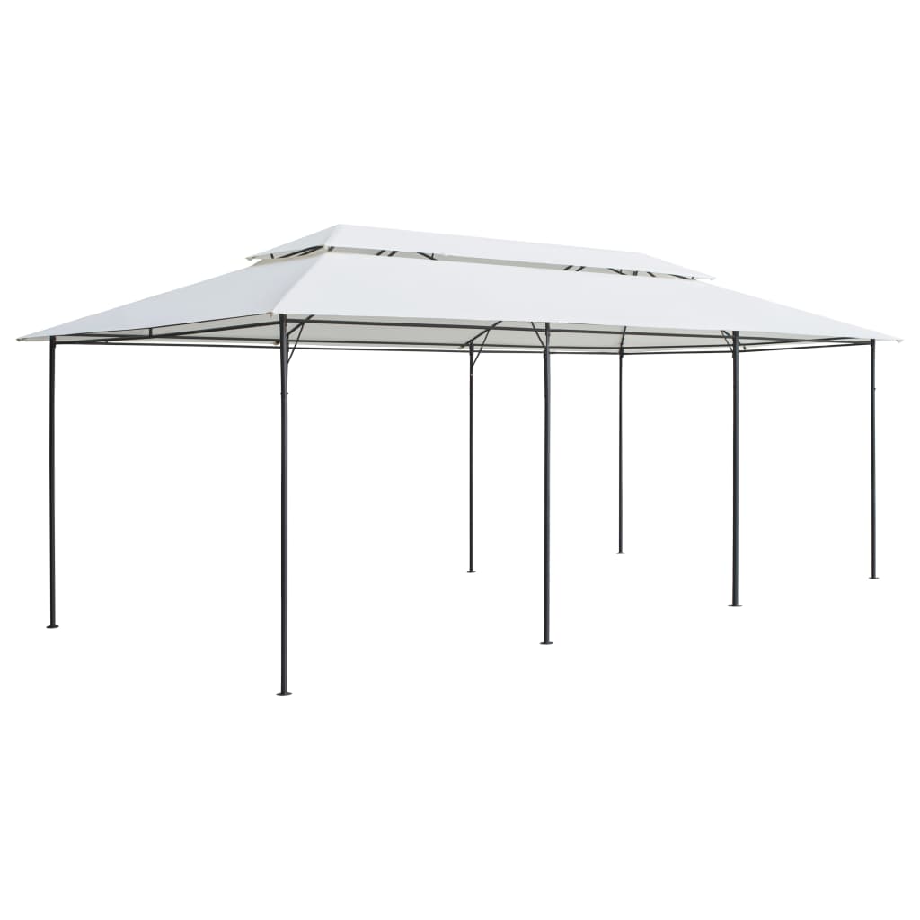 vidaXL Gazebo 600x298x270 cm 180g/m² branco