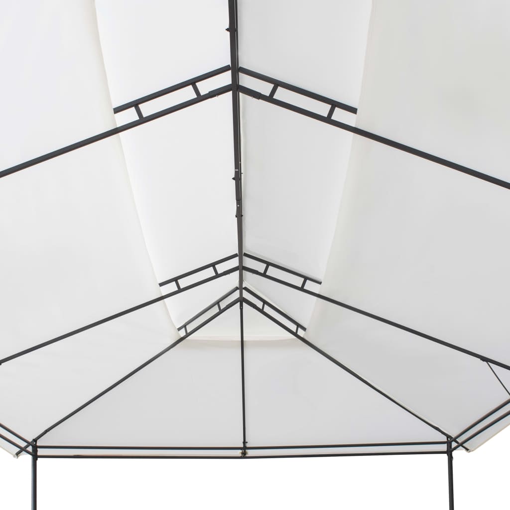 vidaXL Gazebo 600x298x270 cm 180g/m² branco