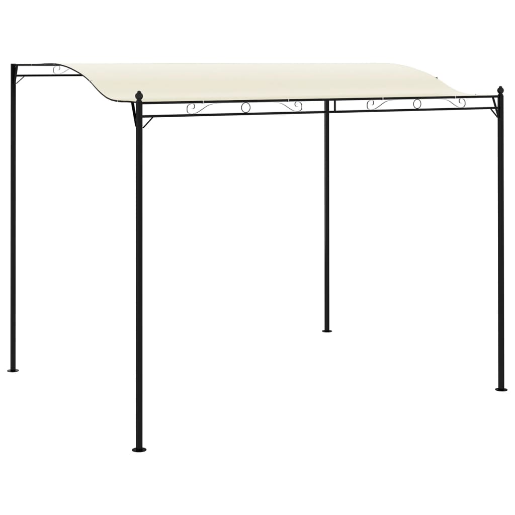 vidaXL Gazebo tecido branco nata