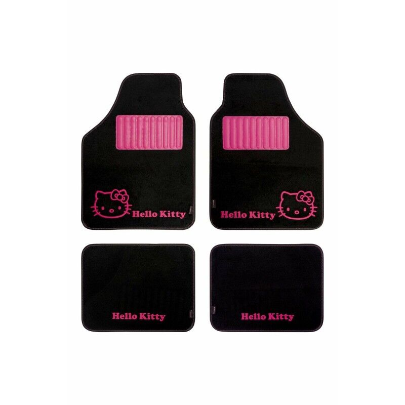 Hello Kitty|Conjunto de Tapetes de Carro Hello Kitty Preto Cor de Rosa (4 pcs) Hello Kitty|Conjunto de Tapetes de Carro Hello Kitty Preto Cor de Rosa (4 pcs)