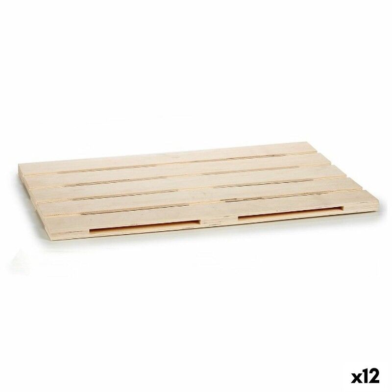 Gift Decor|bandeja de aperitivos Castanho Madeira 40 x 2 x 60 cm (12 Unidades) Gift Decor|bandeja de aperitivos Castanho Madeira 40 x 2 x 60 cm (12 Unidades)