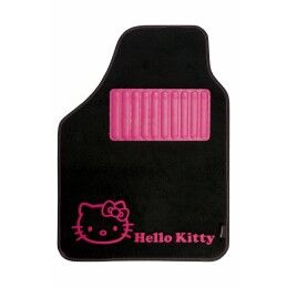 Hello Kitty|Conjunto de Tapetes de Carro Hello Kitty Preto Cor de Rosa (4 pcs)