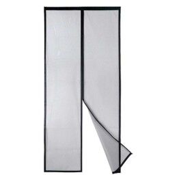 Kipit|Mosquiteiro Kipit BA2301-490 Preto Poliéster Íman 90 x 210 cm Magnética (12 Unidades)