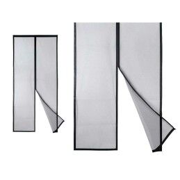 Kipit|Mosquiteiro Kipit BA2301-490 Preto Poliéster Íman 90 x 210 cm Magnética (12 Unidades)