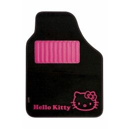 Hello Kitty|Conjunto de Tapetes de Carro Hello Kitty Preto Cor de Rosa (4 pcs)