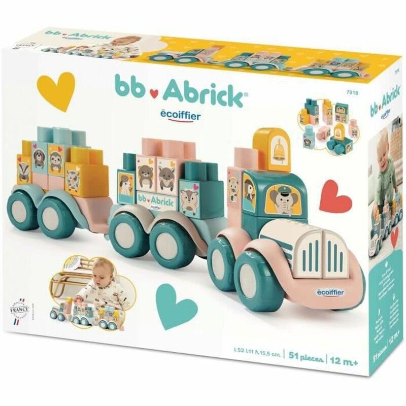 Ecoiffier|Playset Ecoiffier Train A Construre