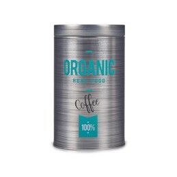 Kinvara|Lata de Metal Kinvara Organic Cinzento Folha de Flandres 10,4 x 18,2 x 10,4 cm Café (24 Unidades)