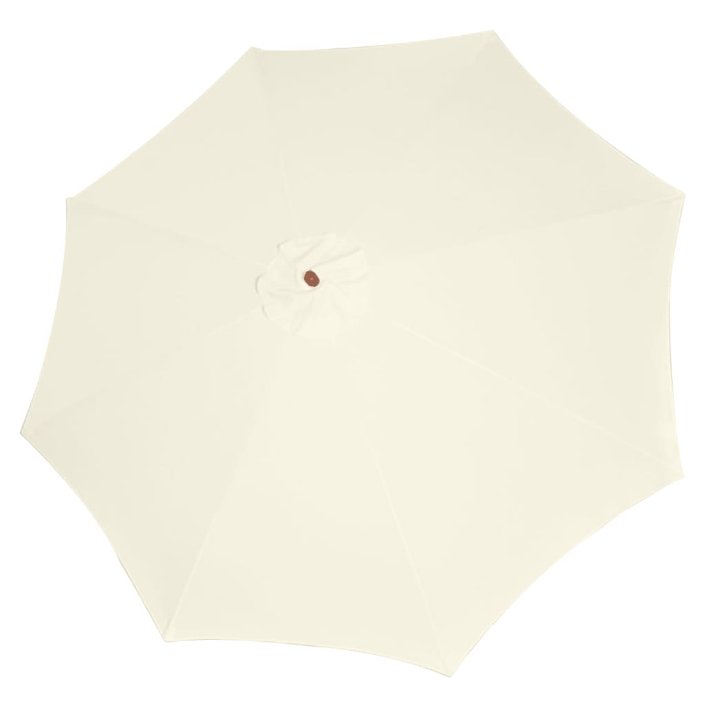 vidaXL Guarda-sol 300x258 cm branco areia