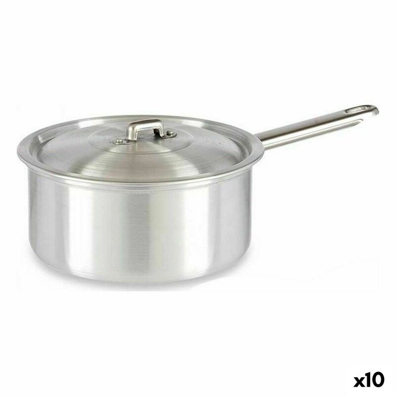 Kinvara|Tacho com Tampa Kinvara 100020 Prateado Alumínio 2 L 20 x 12 x 35,5 cm (10 Unidades) Kinvara|Tacho com Tampa Kinvara 100020 Prateado Alumínio 2 L 20 x 12 x 35,5 cm (10 Unidades)
