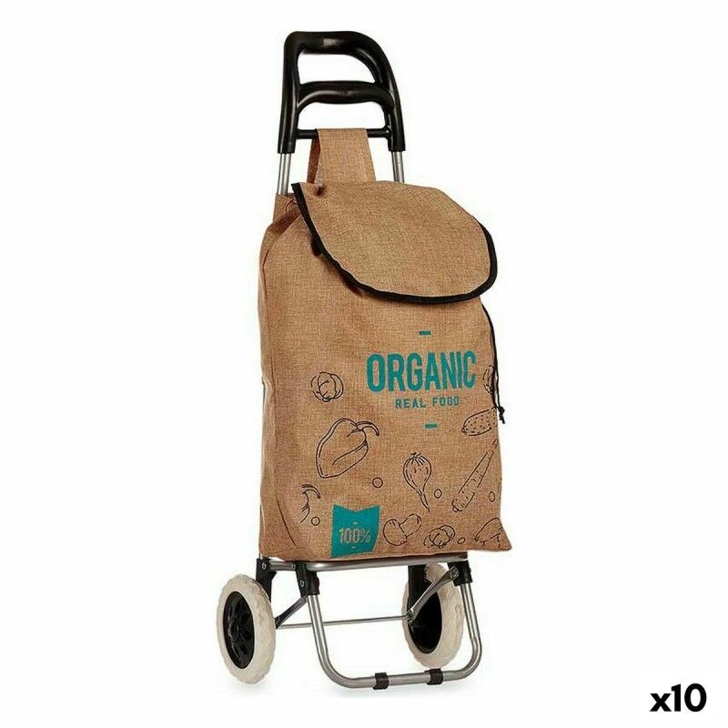 Kinvara|Carro de Compras Kinvara Organic Castanho 3,3 L 36 x 95 x 35 cm (10 Unidades) Kinvara|Carro de Compras Kinvara Organic Castanho 3,3 L 36 x 95 x 35 cm (10 Unidades)
