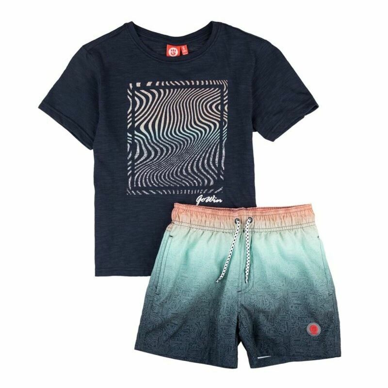 Go & Win|Conjunto Desportivo para Crianças Go & Win Aztec Azul Preto Go & Win|Conjunto Desportivo para Crianças Go & Win Aztec Azul Preto