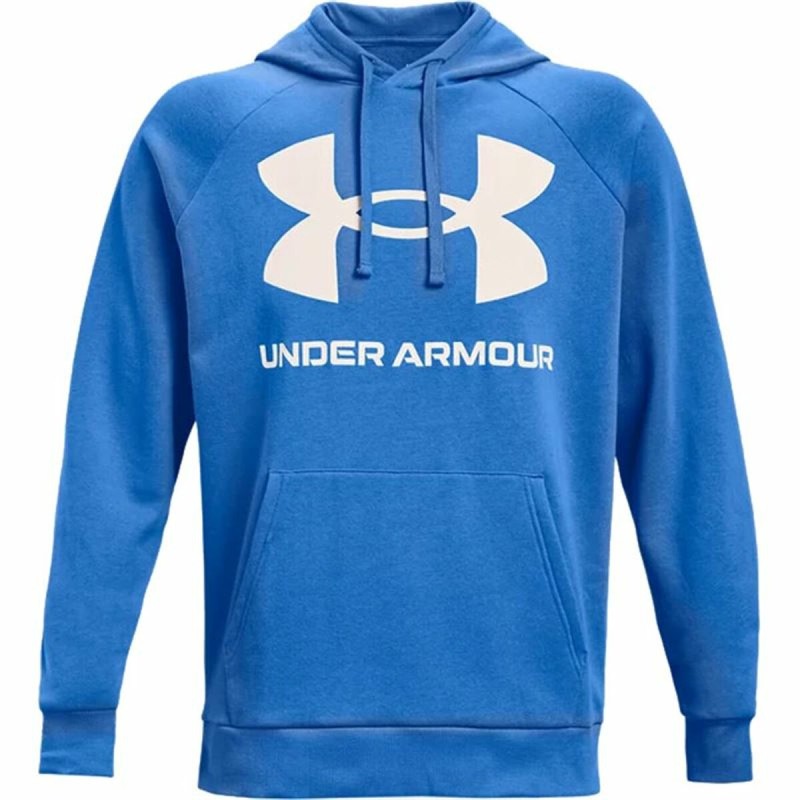 Polar com Capuz Homem Under Armour Rival Big Logo Azul