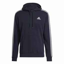 Polar com Capuz Homem Adidas Essentials 3 Stripes Azul Marinho