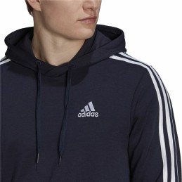 Polar com Capuz Homem Adidas Essentials 3 Stripes Azul Marinho