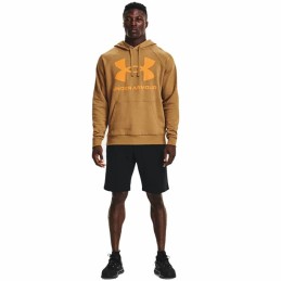 Polar com Capuz Homem Under Armour Rival Big Logo Ocre