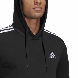 Polar com Capuz Homem Adidas Essentials 3 Stripes Preto