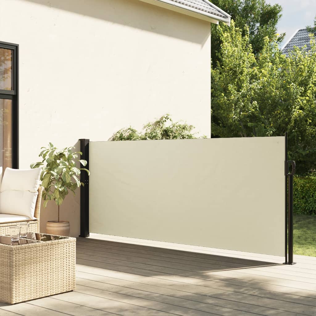 vidaXL Toldo lateral retrátil 140x600 cm creme