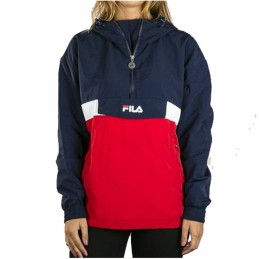 Polar com Capuz Mulher Fila Pavlina Vermelho Azul escuro