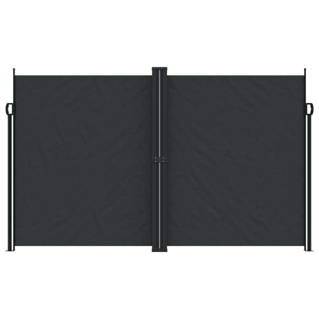 vidaXL Toldo lateral retrátil 200x1000 cm preto